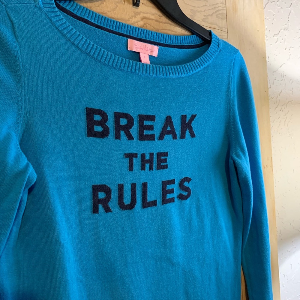 Lilly Pulitzer Blue Sweater Size Small